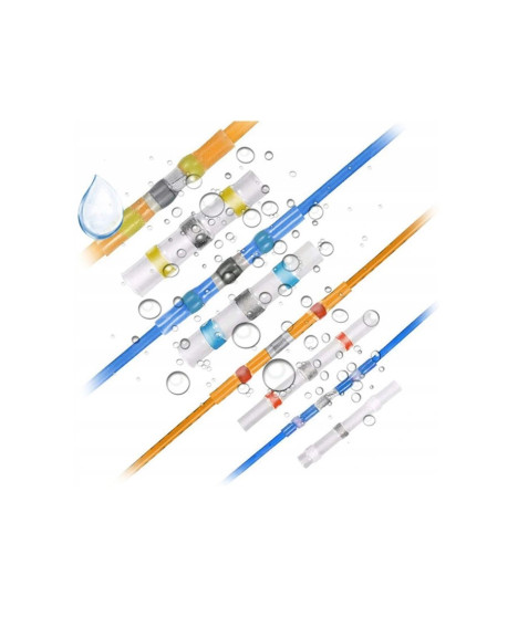 Szybkozłączka z cyną termokurczliwa zestaw 100 szt.