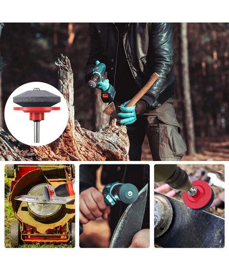 Kamień ostrzenia noży kosiarek ostrzałka wiertarkę