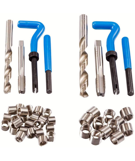Gwintowniki zestaw naprawy gwintów M5-M12 helicoil 131 szt.