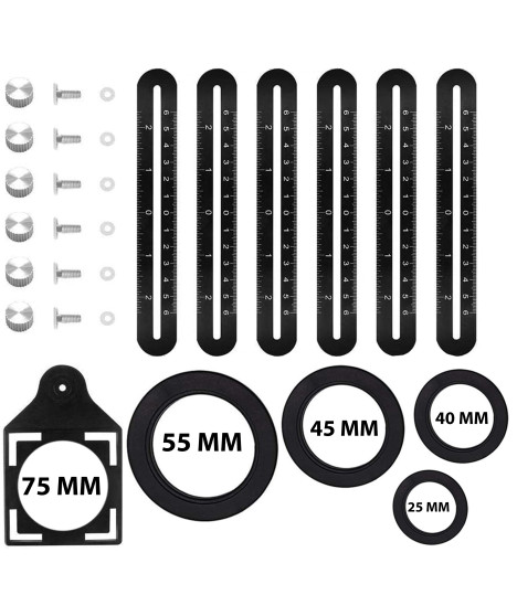 Przymiar znacznik szablon wzornik otworów płytek