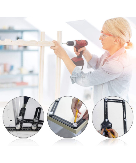 Przymiar znacznik szablon wzornik otworów płytek