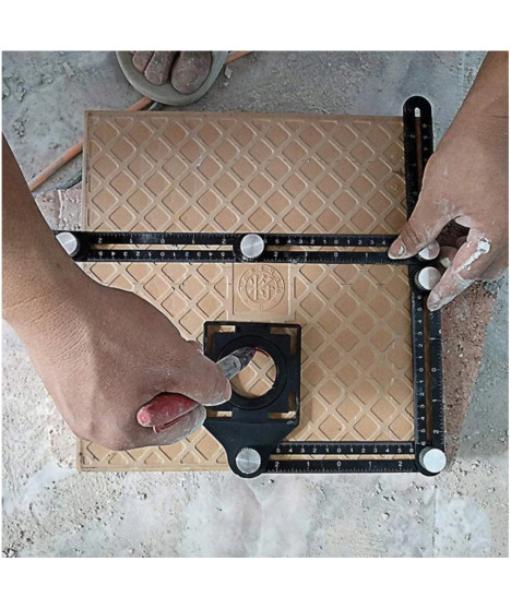 Przymiar znacznik szablon wzornik otworów płytek