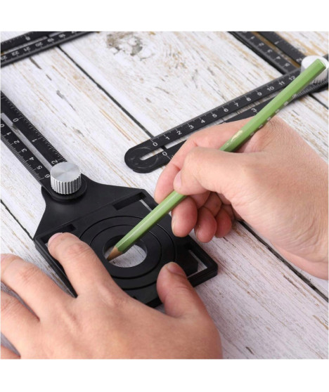 Przymiar znacznik szablon wzornik otworów płytek