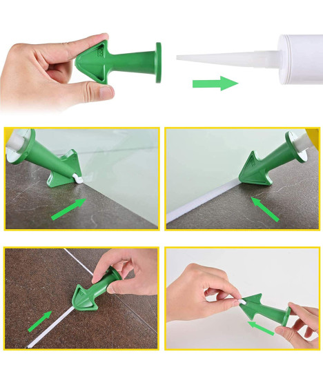 Zestaw aplikator szpachelka do silikonu fug spoin