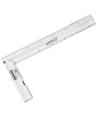 Aluminiowy kątownik z poziomicą przymiar 350 mm