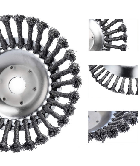 Szczotka druciana do kosy spalinowej głowica 200 mm