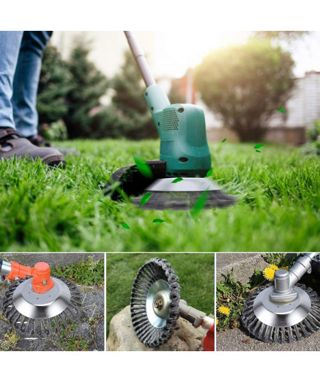 Szczotka druciana do kosy spalinowej głowica 200 mm