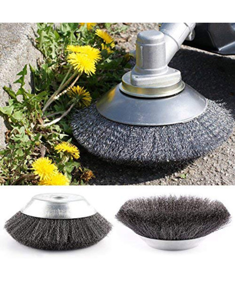 Szczotka druciana do kosy spalinowej głowica 200 mm