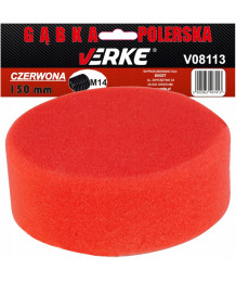 GĄBKA POLERSKA 150mm CZERWONA VERKE