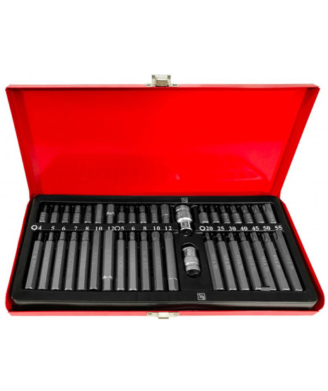 ZESTAW KOŃCÓWEK TORX/IMBUS/SPLINE 40 SZT VERKE