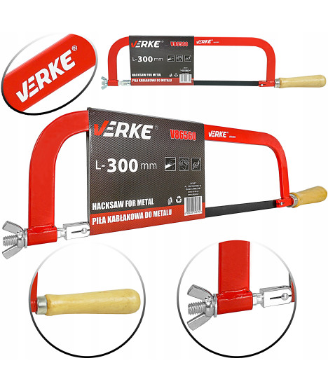 PIŁA KABŁĄKOWA DO METALU BRZESZCZOT 300 mm VERKE