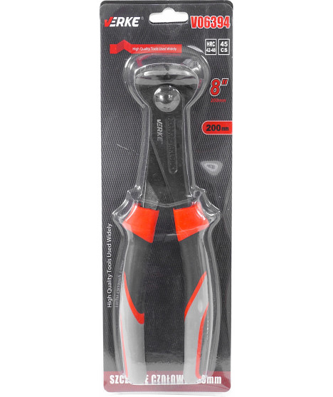 SZCZYPCE TNĄCE CZOŁOWE DO CIĘCIA DRUTU 200MM VERKE