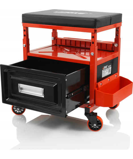 TABORET WARSZTATOWY STOŁEK SIEDZISKO Z SZUFLADĄ