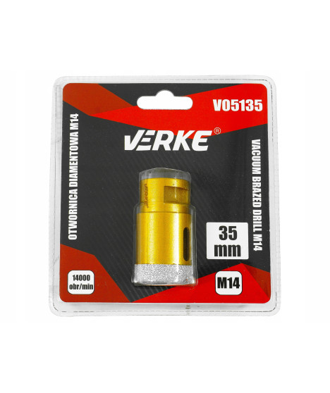 WIERTŁO DIAMENTOWE 35MM KORONKA OTWORNICA M14 GRES