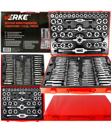 ZESTAW NARZYNEK I GWINTOWNIKÓW 110 EL KALIBROWNIKI