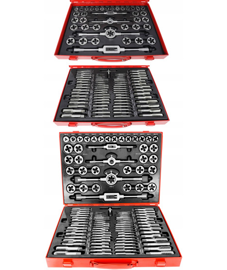 ZESTAW NARZYNEK I GWINTOWNIKÓW 110 EL KALIBROWNIKI