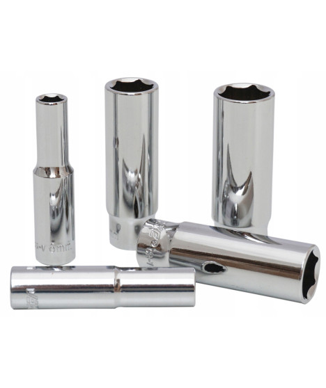 ZESTAW NASADEK DŁUGICH 1/4" 6-13MM 8 EL VERKE