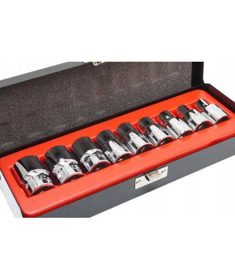 ZESTAW NASADEK TORX 1/2'' 9 EL E9-E24 VERKE