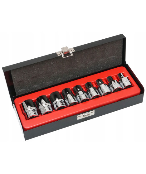 ZESTAW NASADEK TORX 1/2'' 9 EL E9-E24 VERKE