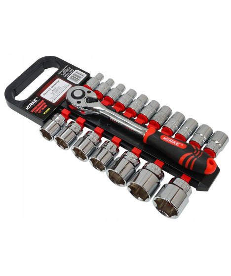 ZESTAW NASADEK Z GRZECHOTKĄ 1/2'' 19 EL VERKE
