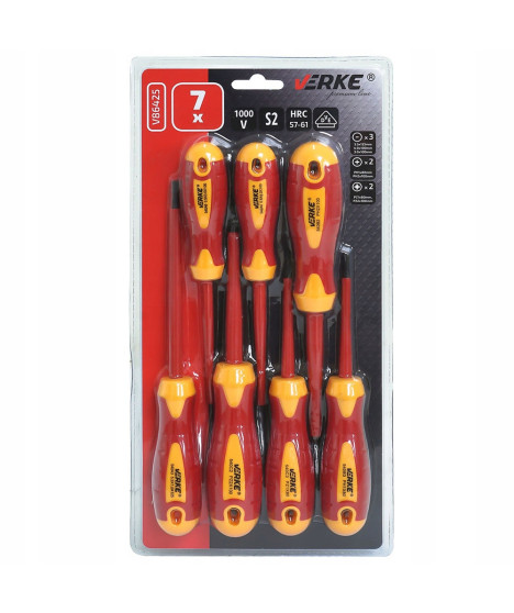 ZESTAW WKRĘTAKÓW IZOLOWANYCH 1000V S2 WKRĘTAKI VE