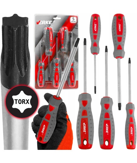 ZESTAW WKRĘTAKÓW ŚRUBOKRĘTÓW WKRĘTAKI TORX T10-30