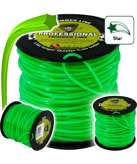 ŻYŁKA TNĄCA DO KOSY GWIAZDA 2,7MM 100M MOCNA DEGET