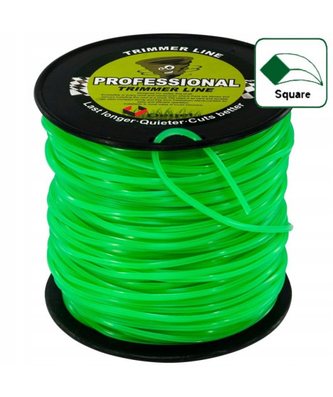 ŻYŁKA TNĄCA DO KOSY KWADRAT 2,4MM 100M MOCNA DEGET