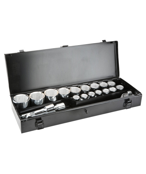 Klucze nasadowe 3/4", zestaw 20 szt.