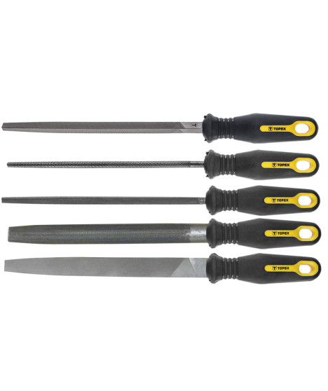 Pilniki do metalu, 200 mm/2, zestaw 5 szt.