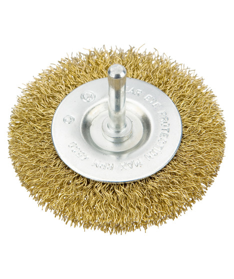 Szczotka druciana tarczowa z trzpieniem 75 mm