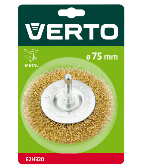 Szczotka druciana tarczowa z trzpieniem 75 mm