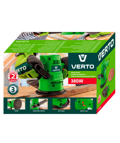 Szlifierka mimośrodowa 380W, stopa 125 mm