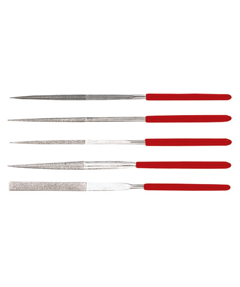 Pilniki iglaki diamentowe, zestaw 5 szt.