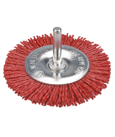 Szczotka ścierna tarczowa z trzpieniem 75 mm