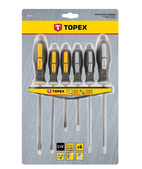 Wkrętaki do pobijania, zestaw 6 szt.