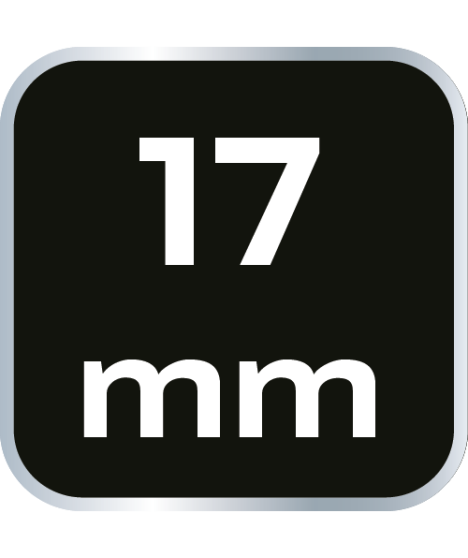 Nasadka sześciokątna 1/2", 17 mm, Superlock