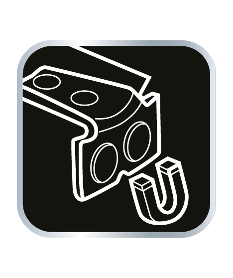 Miara zwijana stalowa 3 m x 19 mm, magnes