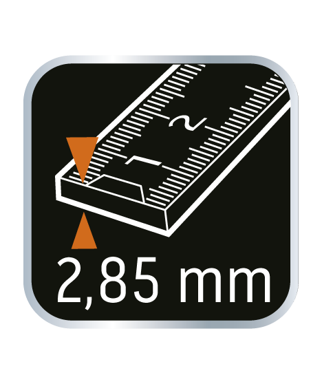 Miara składana drewniana 1 m, biało-żółta