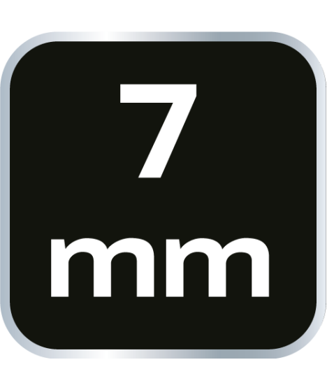 Nasadka sześciokątna 1/4", 7 mm, superlock