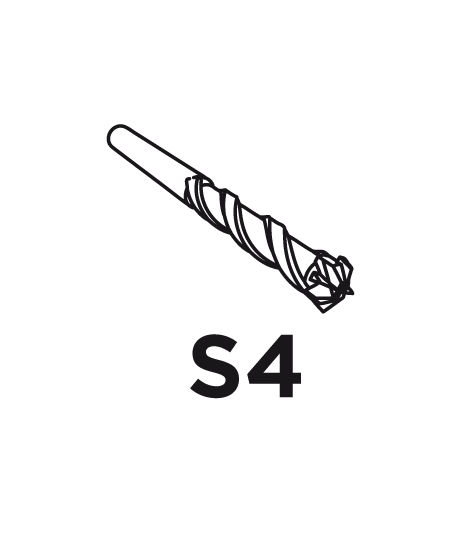 Wiertło do betonu SDS Plus, 14 x 600 mm, S4, quatro