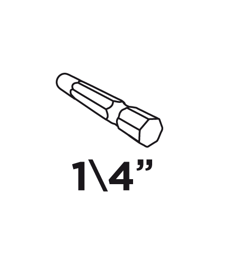 Nasadka magnetyczna 8 x 65 mm, trzpień 1/4"