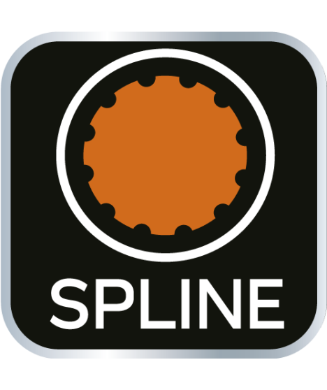 Nasadki Spline 1/2", zestaw 8 szt.