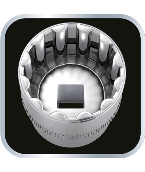Nasadki Spline 1/2", zestaw 8 szt.