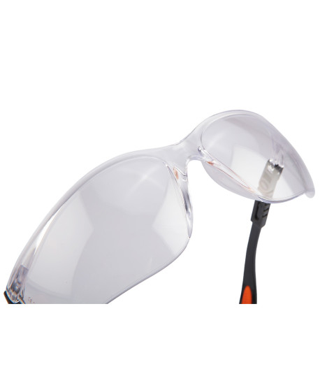 Okulary ochronne poliwęglanowe, białe soczewki