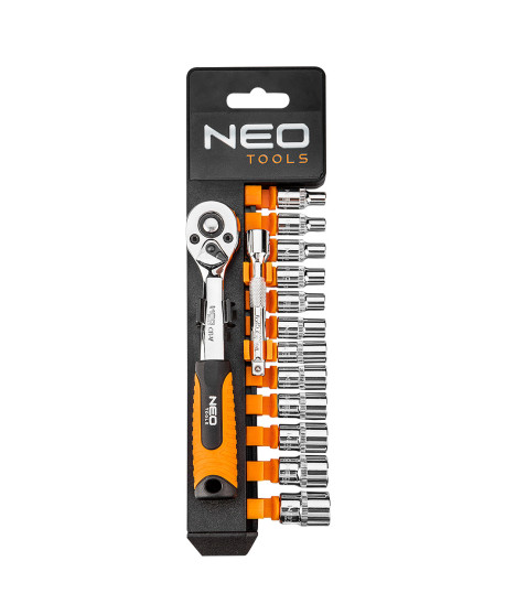 Klucze nasadowe 1/4", zestaw 14 szt.