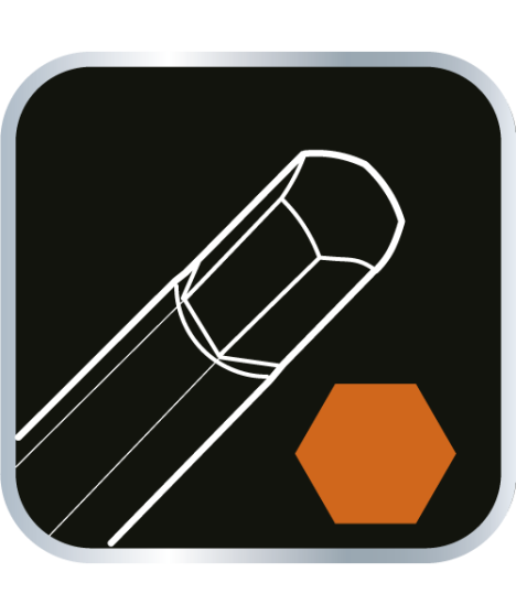 Klucze sześciokątne, długie, kuliste 2.5-10 mm, zestaw 8 szt.