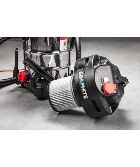 Odkurzacz warsztatowy 1500W, zbiornik 30l