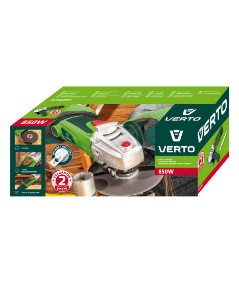 Szlifierka kątowa 850W, tarcza 125 x 22.2 mm, obroty 12 000 min⁻¹