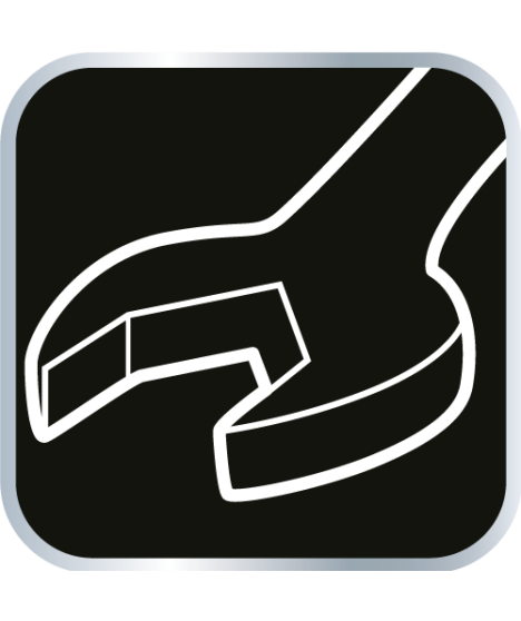 Klucz płasko-oczkowy skręcony 90°, 24mm